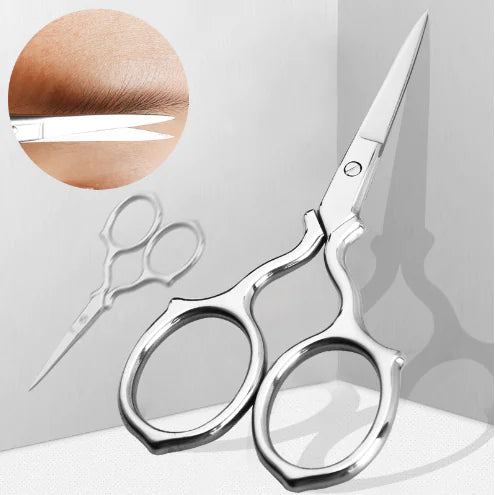 Stainless Steel Eyebrow and Eyelash Scissors for Women