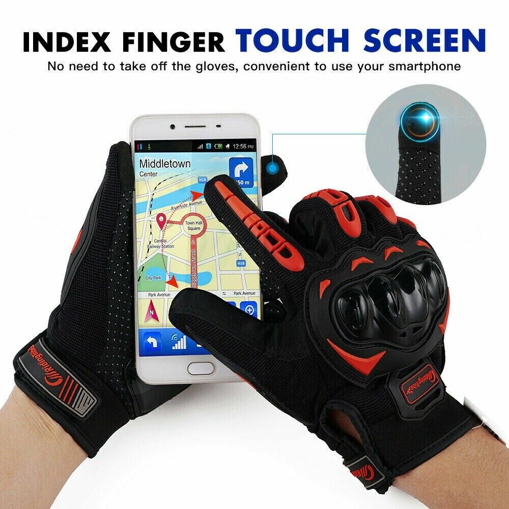 Gants Moto Cross Intégraux - Protection Maximale - Doigts Complets