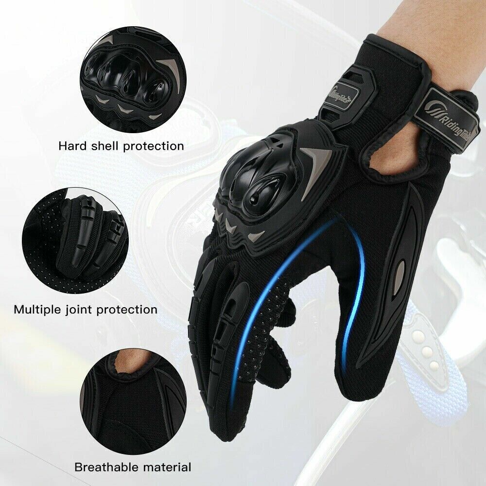 Gants Moto Cross Intégraux - Protection Maximale - Doigts Complets
