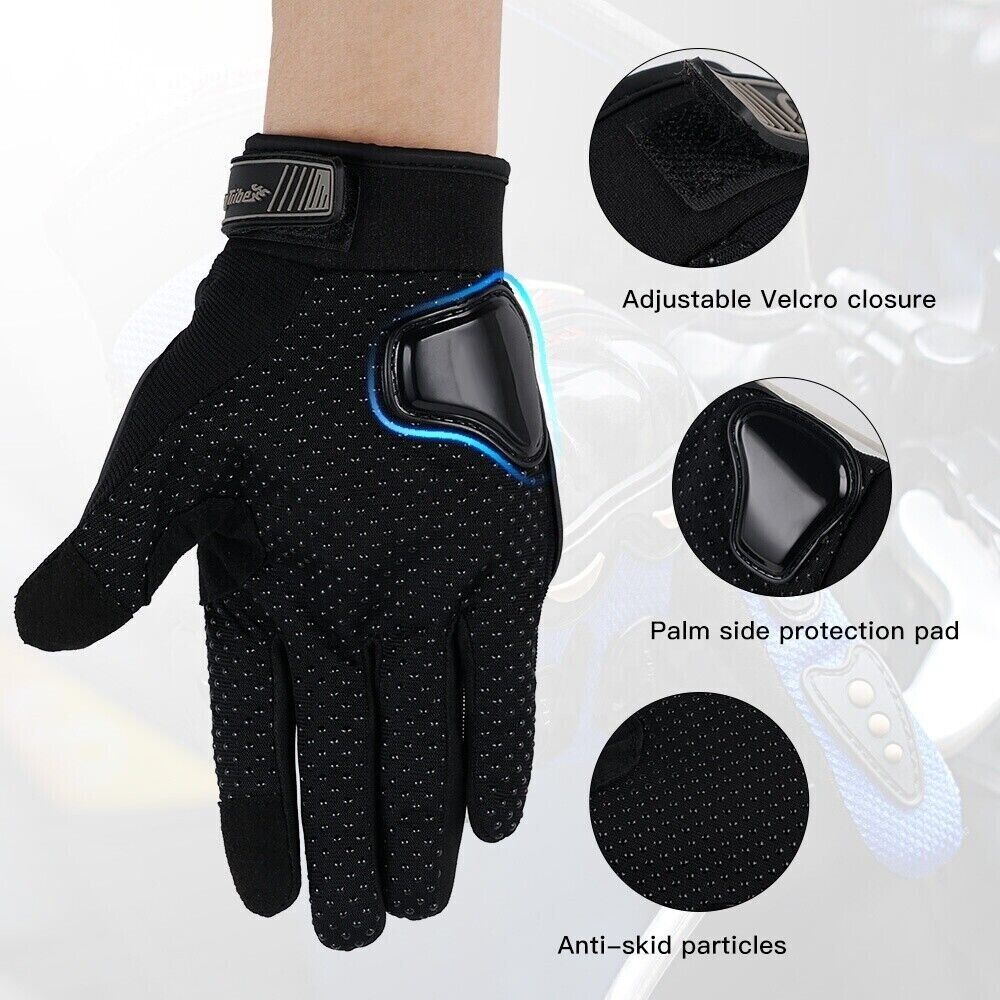 Gants Moto Cross Intégraux - Protection Maximale - Doigts Complets
