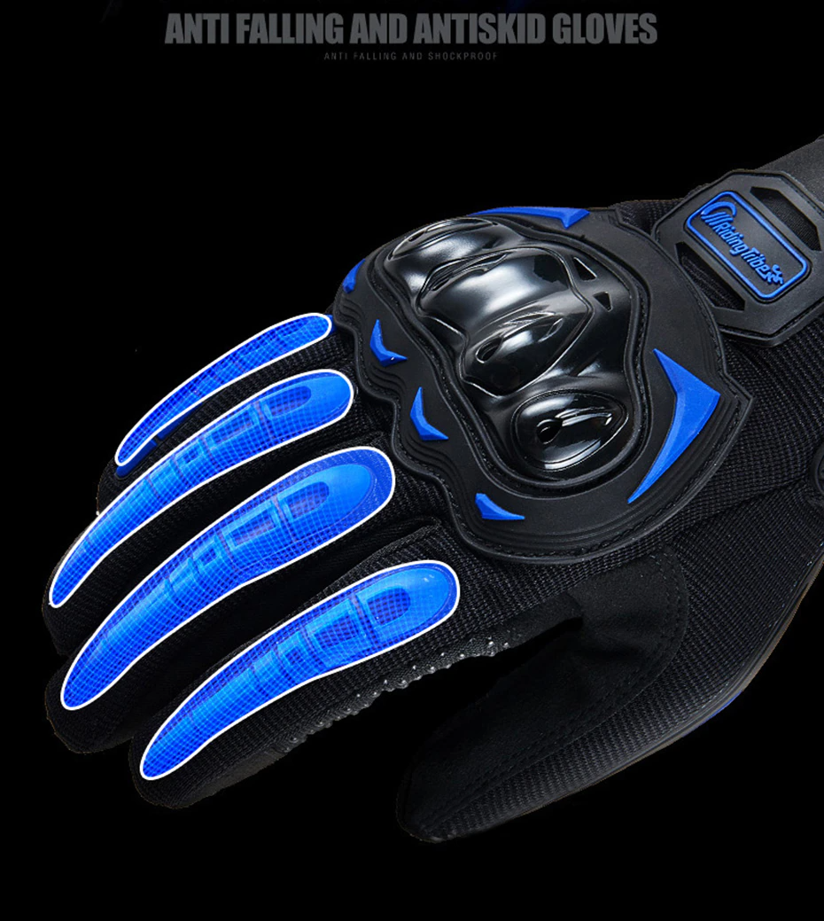 Gants Moto Cross Intégraux - Protection Maximale - Doigts Complets
