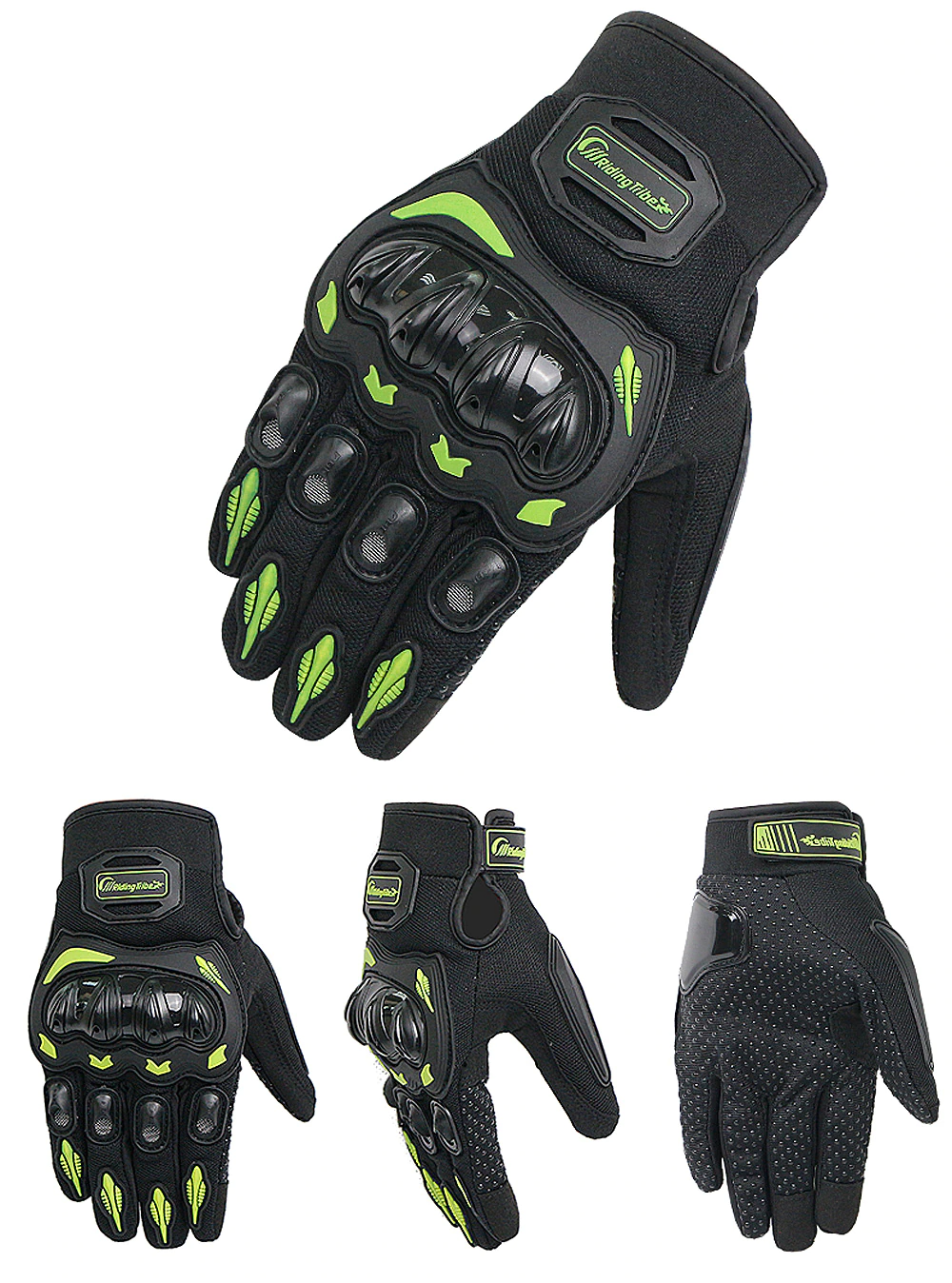 Gants Moto Cross Intégraux - Protection Maximale - Doigts Complets