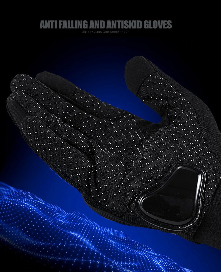 Gants Moto Cross Intégraux - Protection Maximale - Doigts Complets