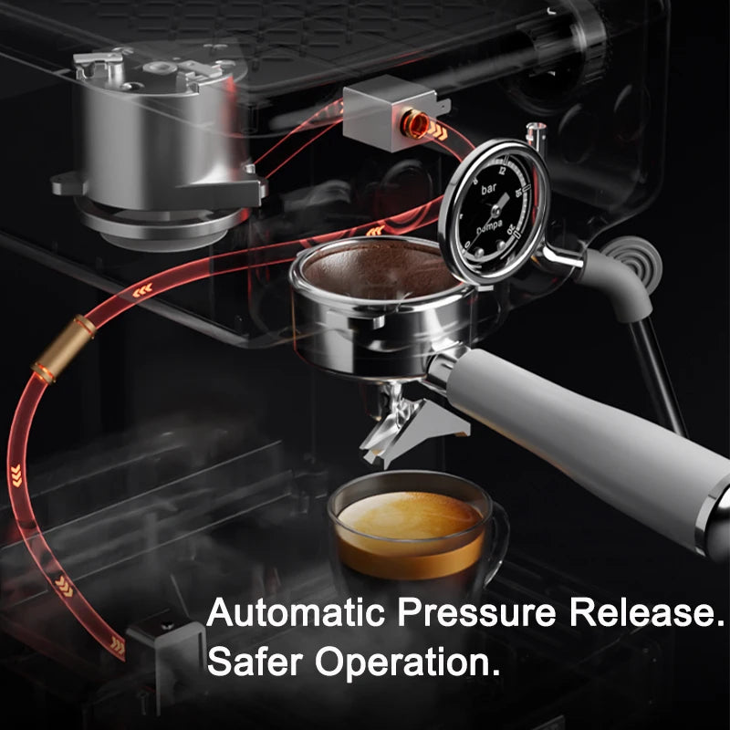 Petrus Espresso Coffee Machine Stainless Steel Coffee Maker With 58MM