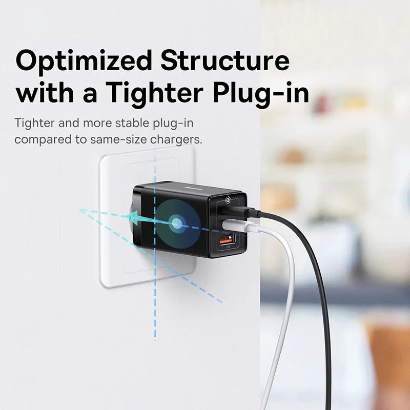 Baseus 65W GaN Charger Quick Charge Type C PD QC Charger USB Charger