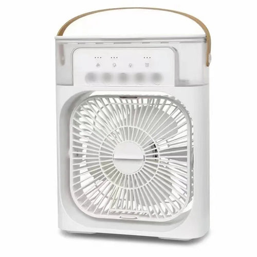 Mini Climatiseur 3-en-1 - Ventilateur/Humidificateur/LED - USB Portable