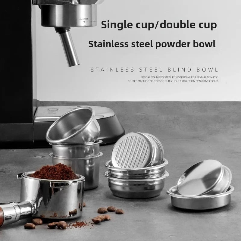 Coffee Filter Basket 51mm 54mm 58MM Stainless Steel Replacement For