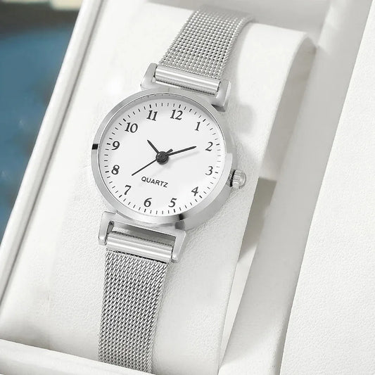 Women Fashion Watch Casual Bracelet Watches Set Ladies Simple Dial