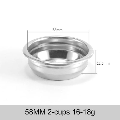 Coffee Filter Basket 51mm 54mm 58MM Stainless Steel Replacement For