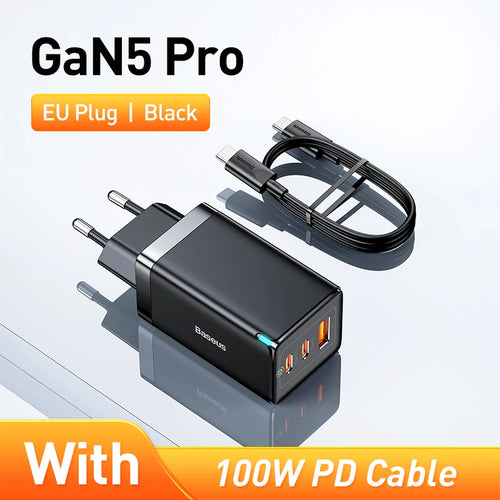 Baseus 65W GaN Charger Quick Charge Type C PD QC Charger USB Charger