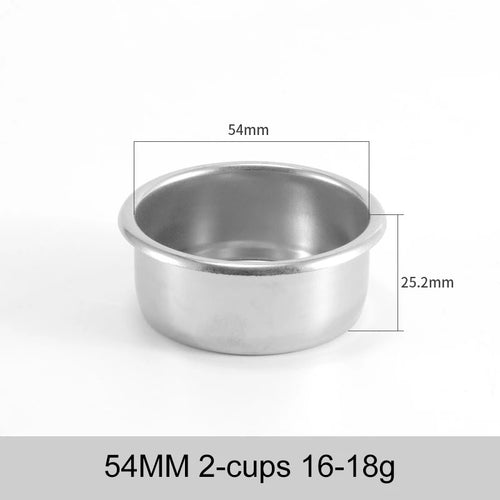 Coffee Filter Basket 51mm 54mm 58MM Stainless Steel Replacement For
