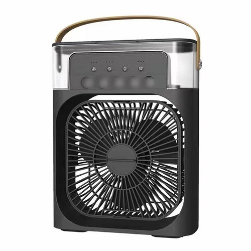 Mini Climatiseur 3-en-1 - Ventilateur/Humidificateur/LED - USB Portable