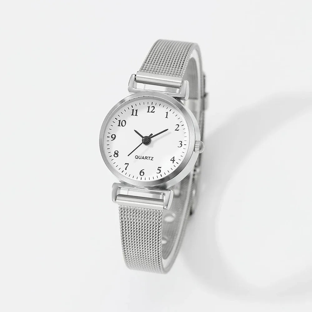 Women Fashion Watch Casual Bracelet Watches Set Ladies Simple Dial