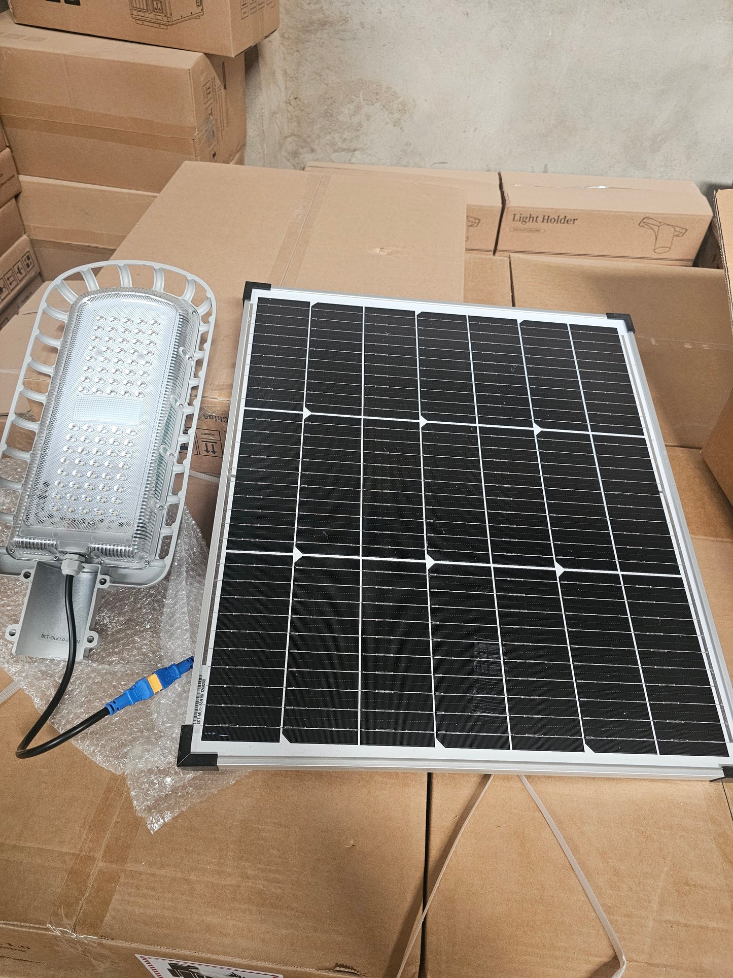 💡 Lampe Solaire de Rue BC7-OLK 1.0 — Panneau Séparé & Batterie LiFePO4