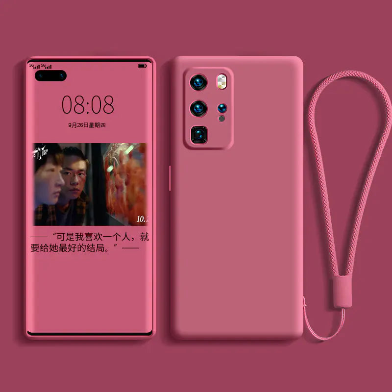 Huawei P40 Pro Liquid Silicone Phone Case (Full Protection)