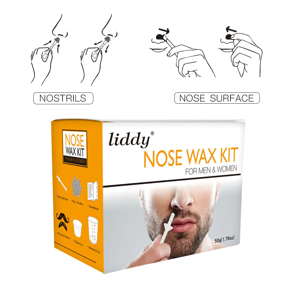 Nose Wax Kit for Safe Hair Removal and Grooming Tools