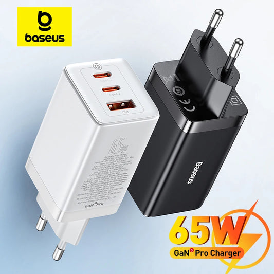 Baseus 65W GaN Charger Quick Charge Type C PD QC Charger USB Charger