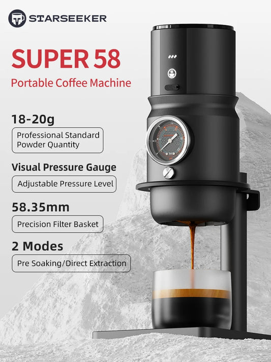 STARSEEKER Super58 Portable Electric Espresso Machine Travel Coffee