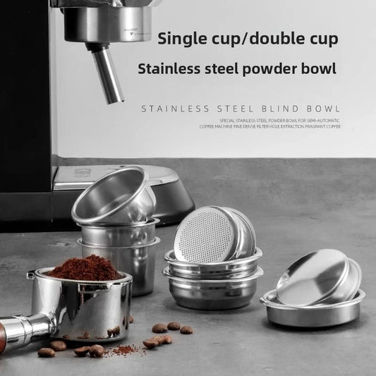 Coffee Filter Basket 51mm 54mm 58MM Stainless Steel Replacement For