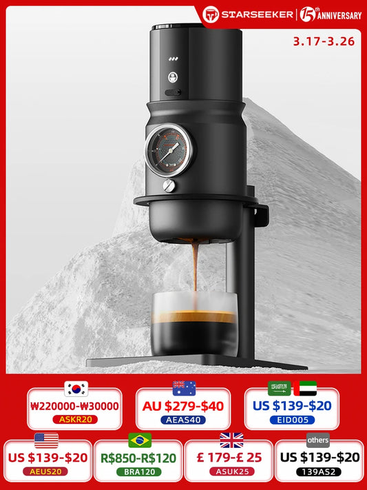 STARSEEKER Super58 Portable Electric Espresso Machine Travel Coffee