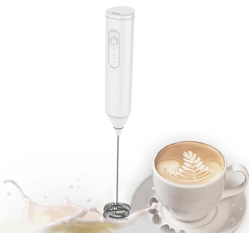 MINI Milk Frother USB Rechargeable 3 Speeds Foam Maker Coffee Whisk