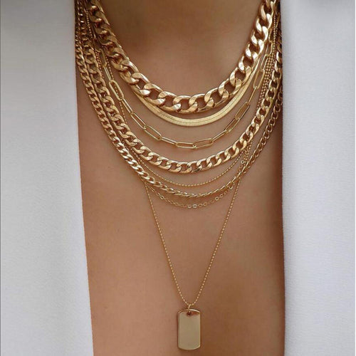 Bls-miracle Bohemia Gold Multiple Styles Necklace For Women Trendy