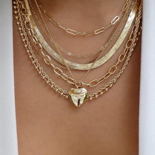 Bls-miracle Bohemia Gold Multiple Styles Necklace For Women Trendy