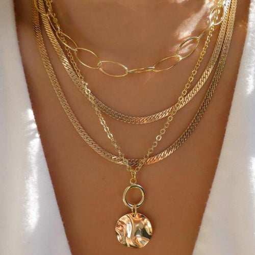 Bls-miracle Bohemia Gold Multiple Styles Necklace For Women Trendy