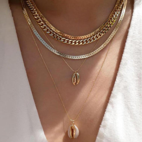 Bls-miracle Bohemia Gold Multiple Styles Necklace For Women Trendy