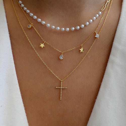 Bls-miracle Bohemia Gold Multiple Styles Necklace For Women Trendy