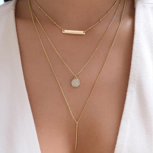 Bls-miracle Bohemia Gold Multiple Styles Necklace For Women Trendy