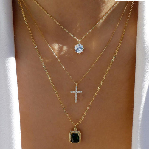 Bls-miracle Bohemia Gold Multiple Styles Necklace For Women Trendy