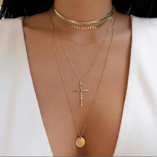 Bls-miracle Bohemia Gold Multiple Styles Necklace For Women Trendy