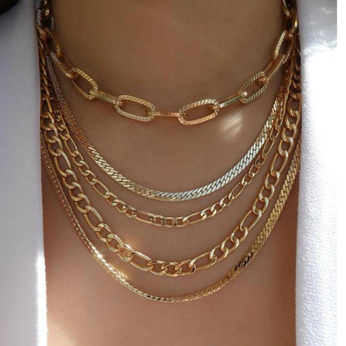 Bls-miracle Bohemia Gold Multiple Styles Necklace For Women Trendy