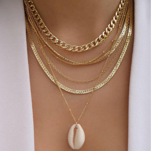 Bls-miracle Bohemia Gold Multiple Styles Necklace For Women Trendy