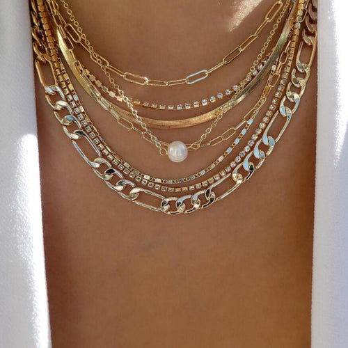 Bls-miracle Bohemia Gold Multiple Styles Necklace For Women Trendy