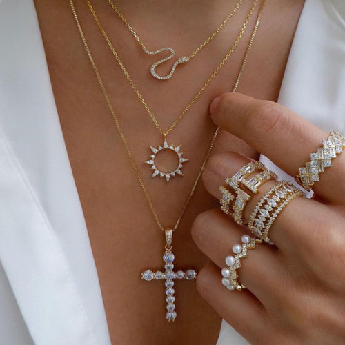 Bls-miracle Bohemia Gold Multiple Styles Necklace For Women Trendy