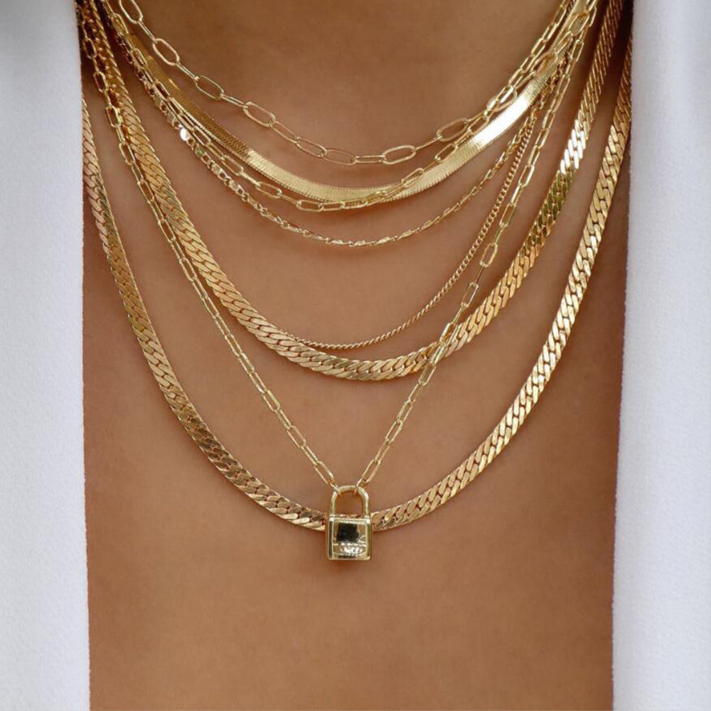 Bls-miracle Bohemia Gold Multiple Styles Necklace For Women Trendy
