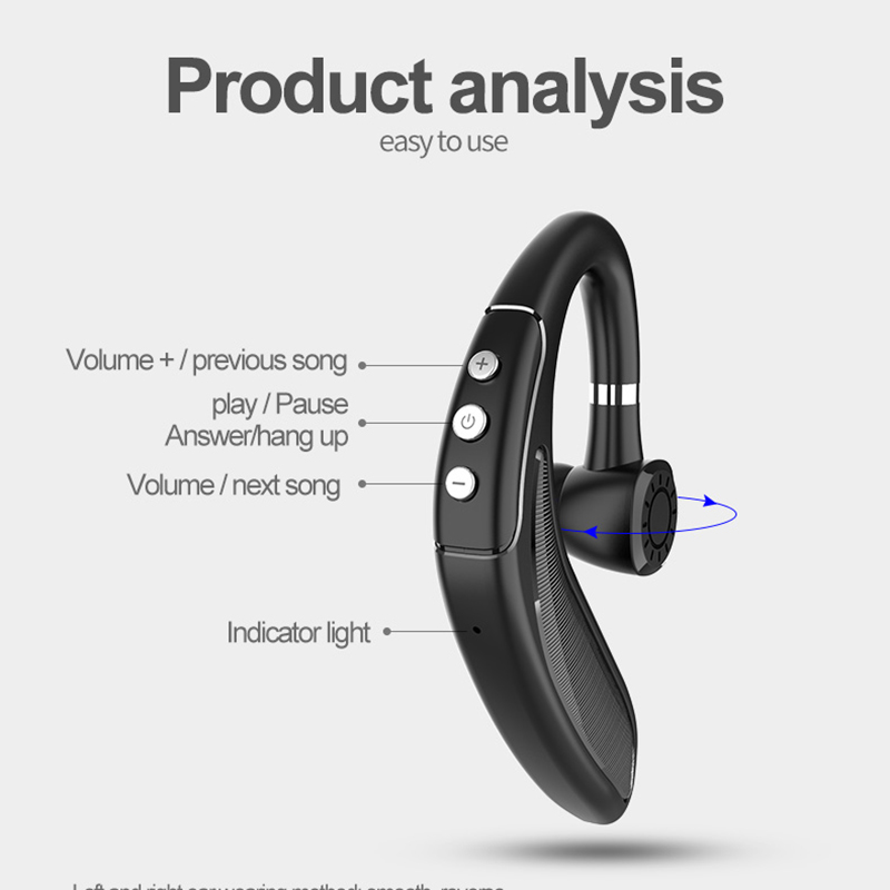 Casque Bluetooth 5.0 Sans Fil - Autonomie 17h - Réduction de Bruit