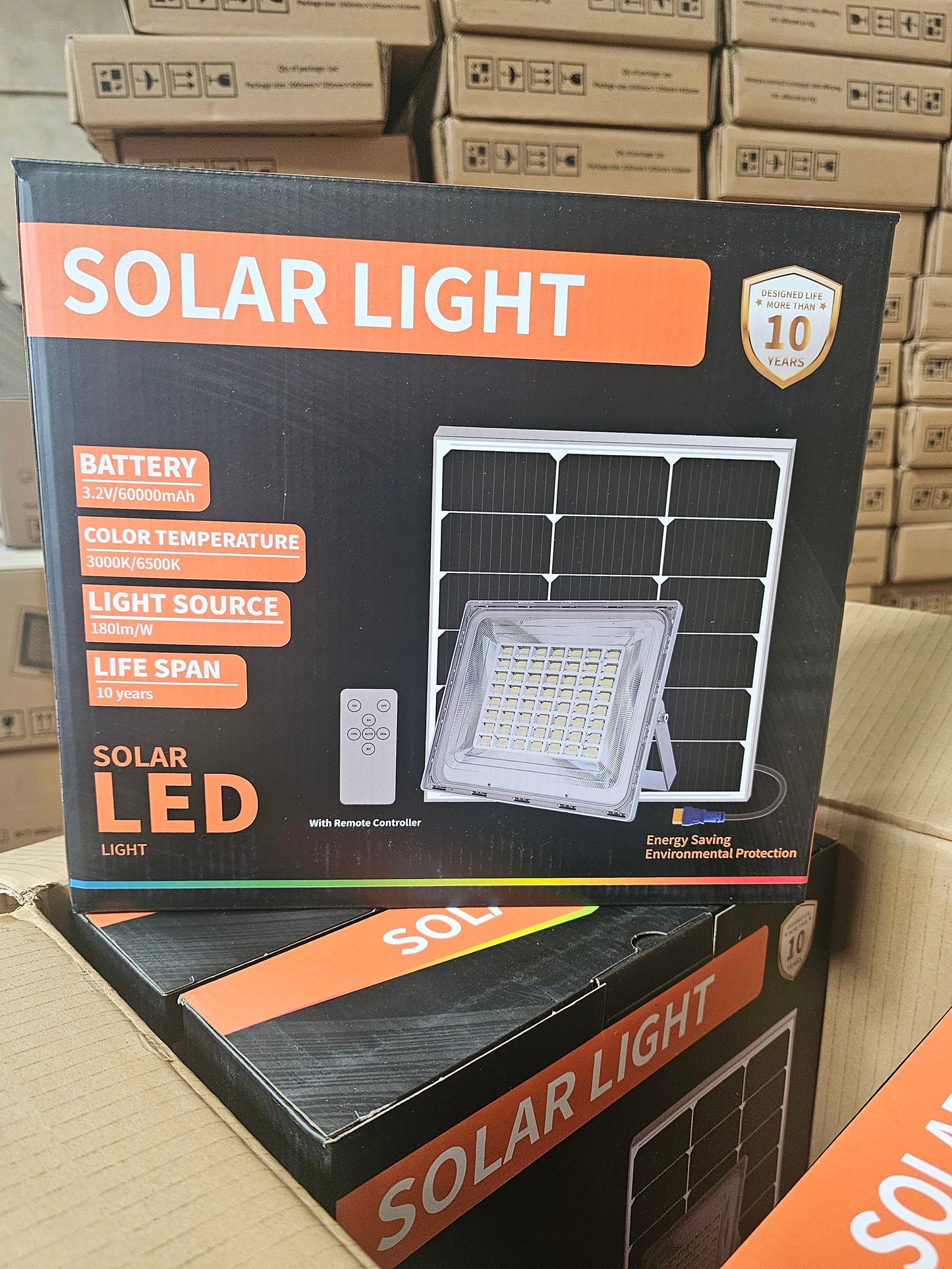 💡 Projecteur Solaire LED BC7-WW 6.0 — Blue Carbon avec Télécommande