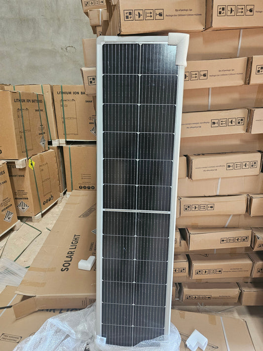 💡 Lampe Solaire Intégrée BC7-OLF 140W — Éclairage Solaire LED Blue Carbon