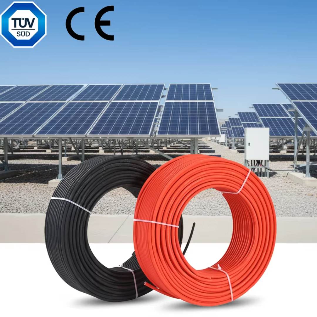 ⚡ Câble Photovoltaïque PV 4mm² — Rouge & Noir, Certifié TÜV & CE