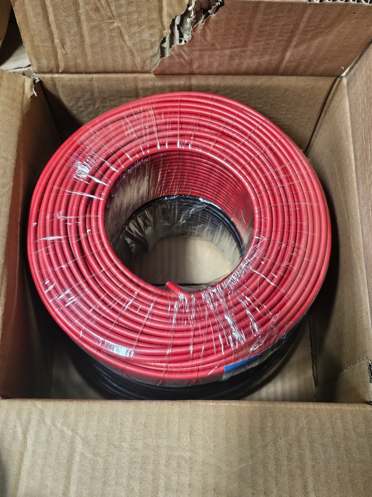 ⚡ Câble Photovoltaïque PV 4mm² — Rouge & Noir, Certifié TÜV & CE