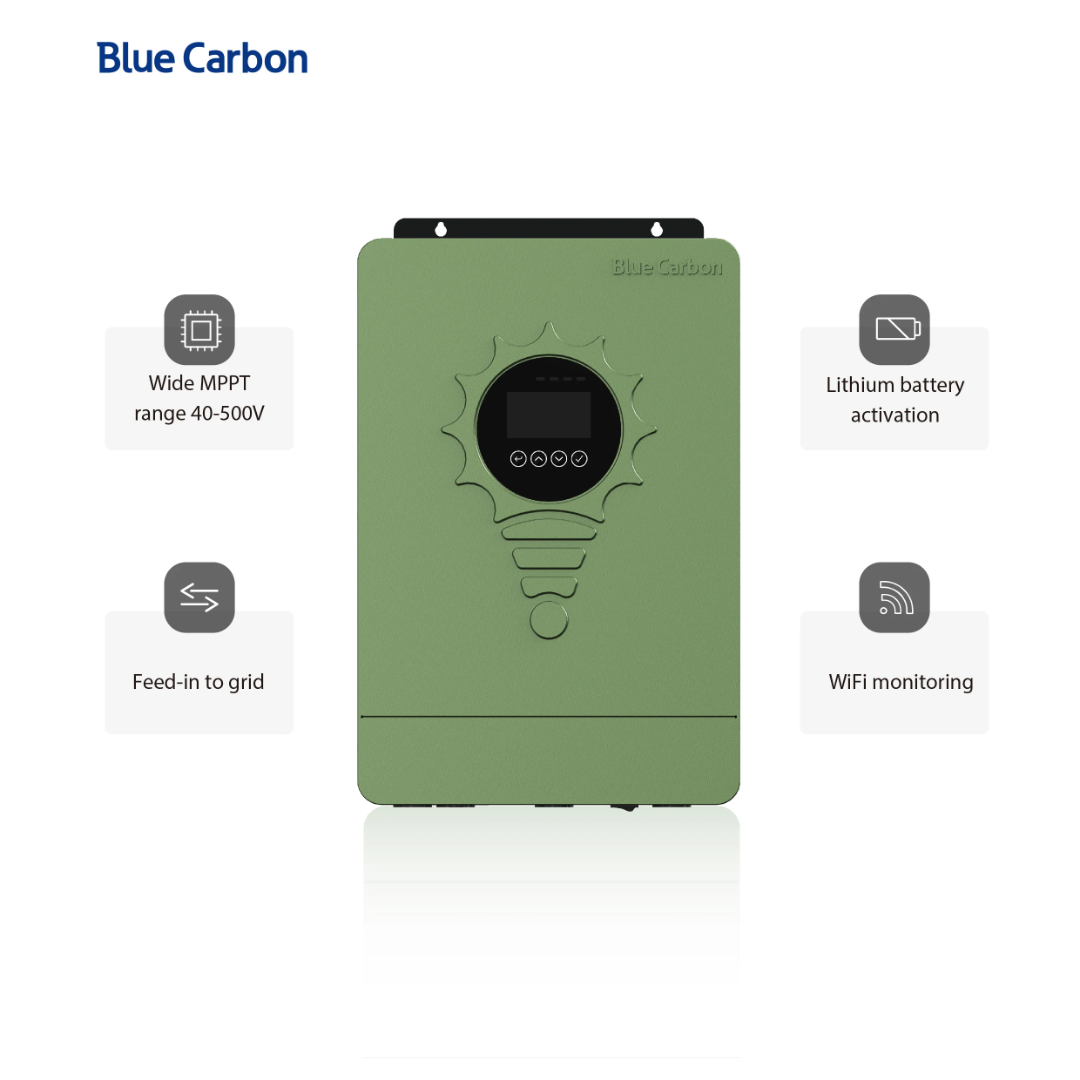 ⚡ Onduleur Solaire Blue Carbon 4kW — Off-Grid Monophasé avec MPPT