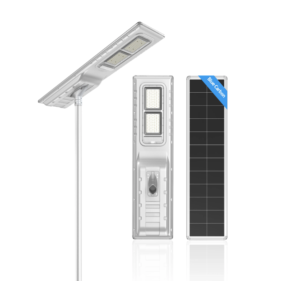 💡 Lampe Solaire Intégrée BC7-OLF 140W — Éclairage Solaire LED Blue Carbon
