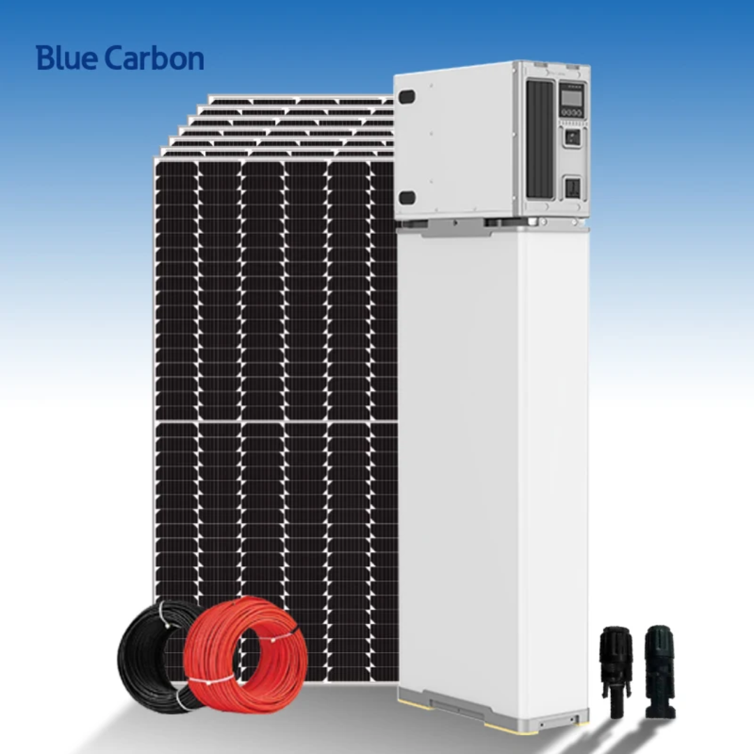 ⚡ Smart Power Station Blue Carbon 6kW — 220V 15kWh Tout-en-Un