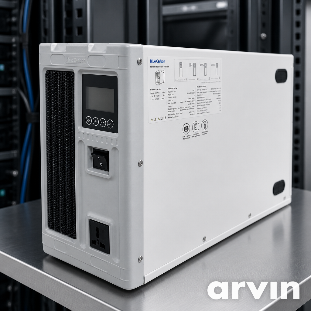 ⚡ Smart Power Station Blue Carbon 6kW — 220V 15kWh Tout-en-Un