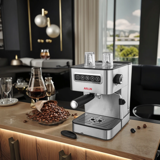 Machine à Café Espresso Professionnelle AISON avec Broyeur