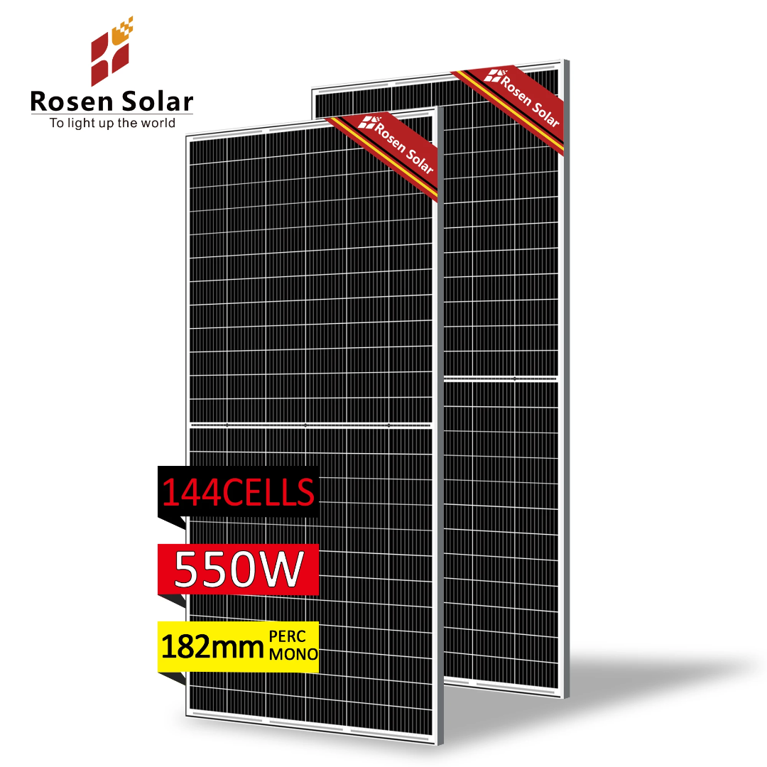 Solar Panel 550W — Rosen Solar PERC Mono 144 Cellules