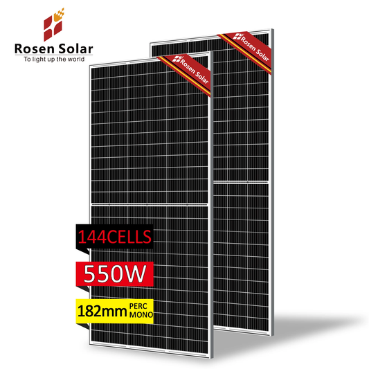 Solar Panel 550W — Rosen Solar PERC Mono 144 Cellules